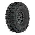 Pro-Line Trencher F/R 1.0in Mounted 7mm Black Impulse RC Wheel & Tyre Set 1/24 Scale