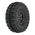 Pro-Line Trencher F/R 1.0in Mounted 7mm Black Impulse RC Wheel & Tyre Set 1/24 Scale