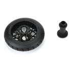 Pro-Line Supermoto S3 Motorcycle Rear MTD Black RC Tyre 1/4 Scale (5)