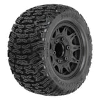 Pro-Line Bonesaw 2.8in All-Terrain Mounted on Raid Black 6x30 Hex Wheels RC Wheel & Tyre Set 1/10 Scale