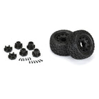 Pro-Line Bonesaw 2.8in All-Terrain Mounted on Raid Black 6x30 Hex Wheels RC Wheel & Tyre Set 1/10 Scale (4)