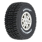 Proline PRO1025310 Mirage TT F/R Tires Mounted 12mm Hex Satin Silver Impulse (4) for Arrma Mojave Grom (9250509357293)
