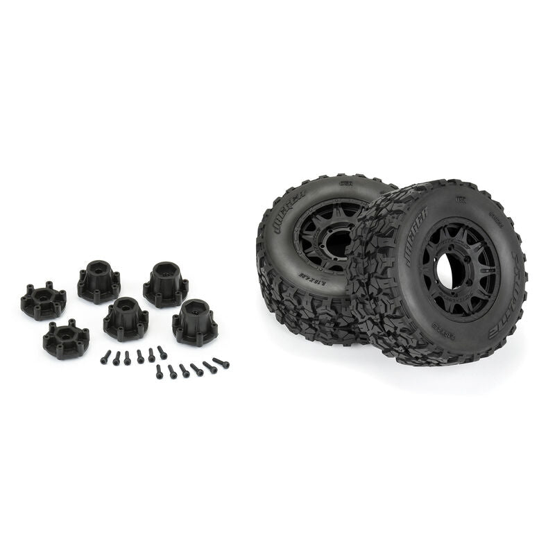 Pro-Line Jaeger HP Belted F/R 2.8in MT Directional Assembled RC Wheel & Tyre Set (5)