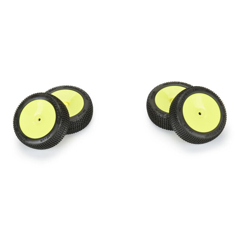 Pro-Line PRO1031712 Hole Shot 3.0 Buggy Tires MTD Velocity Yellow Wheels for Arrma Typhon Grom