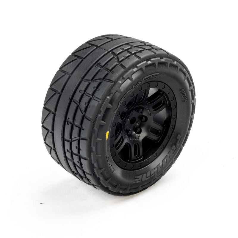 Proline PRO1034510 1/18 Menace Front/Rear Street Tires Mounted 12mm Black Split Six