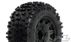 Pro-Line Badlands 2.8in Mounted Raid Black 6x30 F/R RC Wheel & Tyre Set