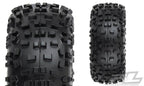 Pro-Line Badlands 2.8in Mounted Raid Black 6x30 F/R RC Wheel & Tyre Set (2)