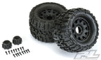 Pro-Line Trencher X 3.8in MTD Raid 8x32 17mm MT F/R RC Wheel & Tyre Set (3)