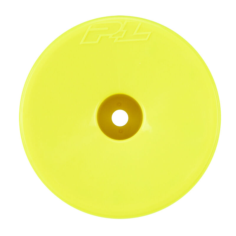 Proline PRO284602 Velocity F/R 2.2" 12mm Stadium Truck Wheels (4) Yellow for TLR 22X-T, AE T6.4, XT2, Storm ST, YZ2T (9250509750509)