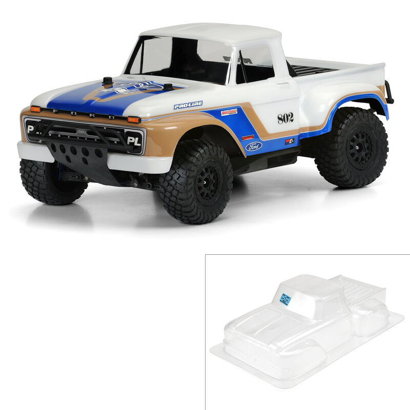 Pro-Line 1966 Ford F-100 Clear RC Car Body for Slash & Slash 4x4