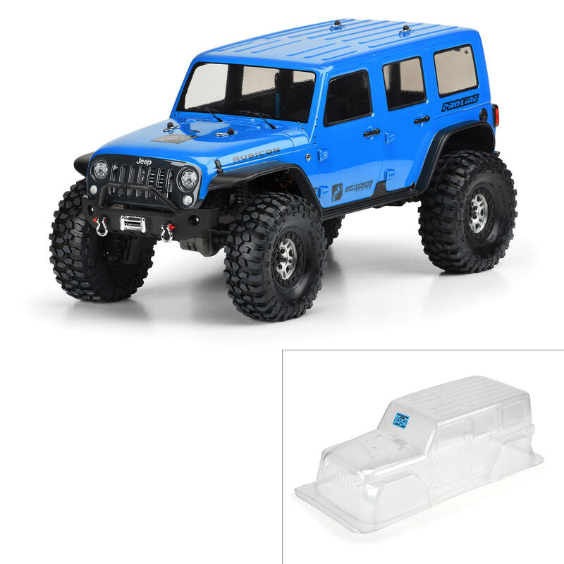 Pro-Line Jeep Wrangler Unlimited Rubicon Clear RC Car Body for TRX-4