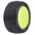 Pro-Line Prism Carpet Mounted Yellow Mini-B Rear RC Wheel & Tyre Set