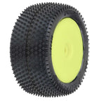 Pro-Line Prism Carpet Mounted Yellow Mini-B Rear RC Wheel & Tyre Set