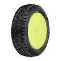 Pro-Line Wedge Carpet Tyres MTD Yellow Mini-B Front RC Wheel & Tyre Set