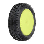 Pro-Line Wedge Carpet Tyres MTD Yellow Mini-B Front RC Wheel & Tyre Set
