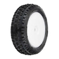 Pro-Line Wedge Carpet Mounted White Mini-B Front RC Wheel & Tyre Set
