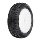 Pro-Line Wedge Carpet Mounted White Mini-B Front RC Wheel & Tyre Set