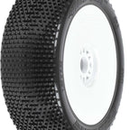 Pro-Line Hole Shot 2.0 S3 Buggy MTD V2 White F/R 1/8 Scale RC Wheel & Tyre Set