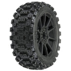 Pro-Line Badlands MX M2 Mounted Mach 10 Black RC Wheel & Tyre Set 1/8 Scale