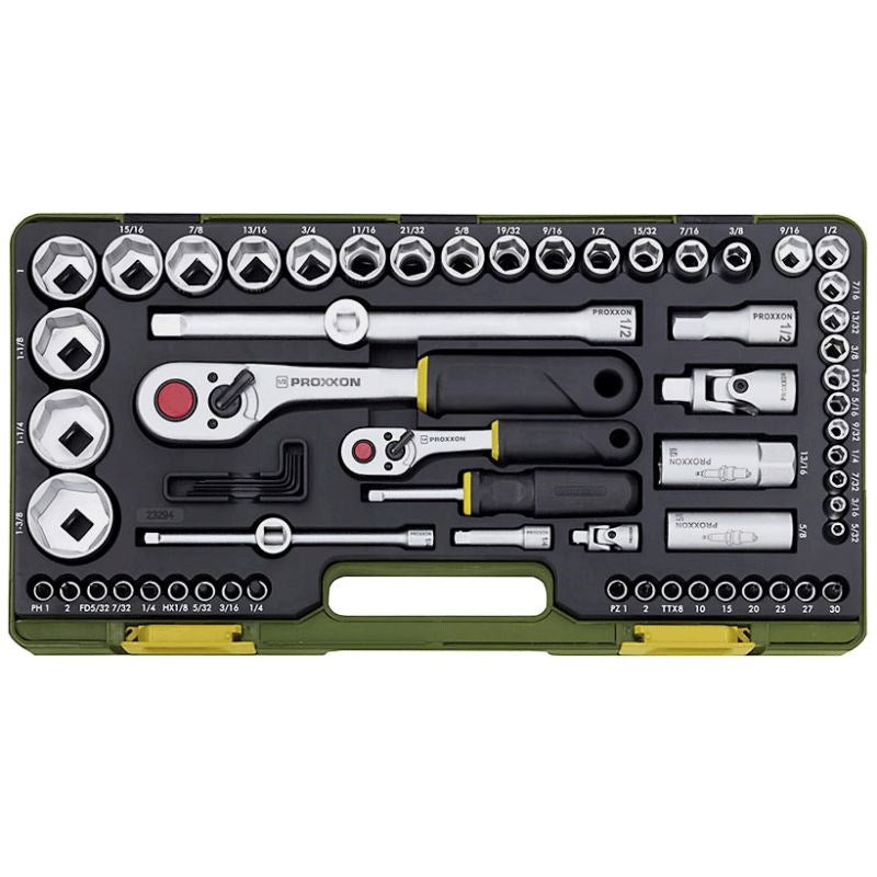 Proxxon Tools COMPLETE SOCKET SET - IMPERIAL
