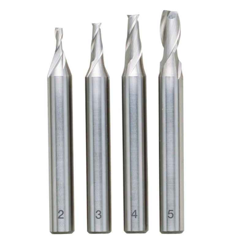 Proxxon Tools 'HSS' Milling CUTTERS - 4 PCE SET