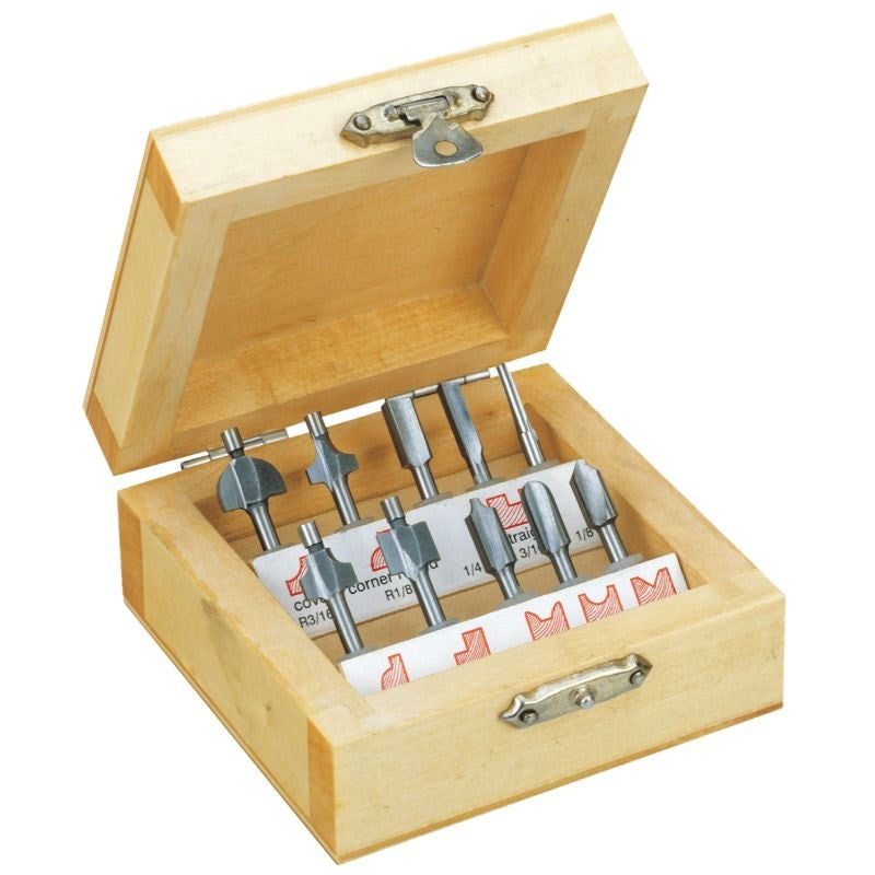 Proxxon Tools Wood ROUTER BITS - 10 PCE SET