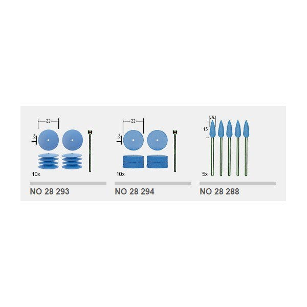 Proxxon Tools '5mm Silicon' FLEXIBLE POLISHING BULLETS (5pcs) (2)