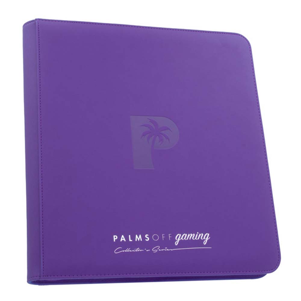 Palms Off Collectors Series 12 Pocket Zip BinderPURPLE