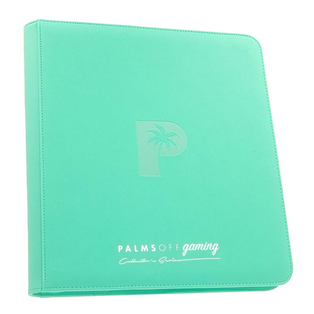 Palms Off Collectors Series 12 Pocket Zip BinderTURQUOISE