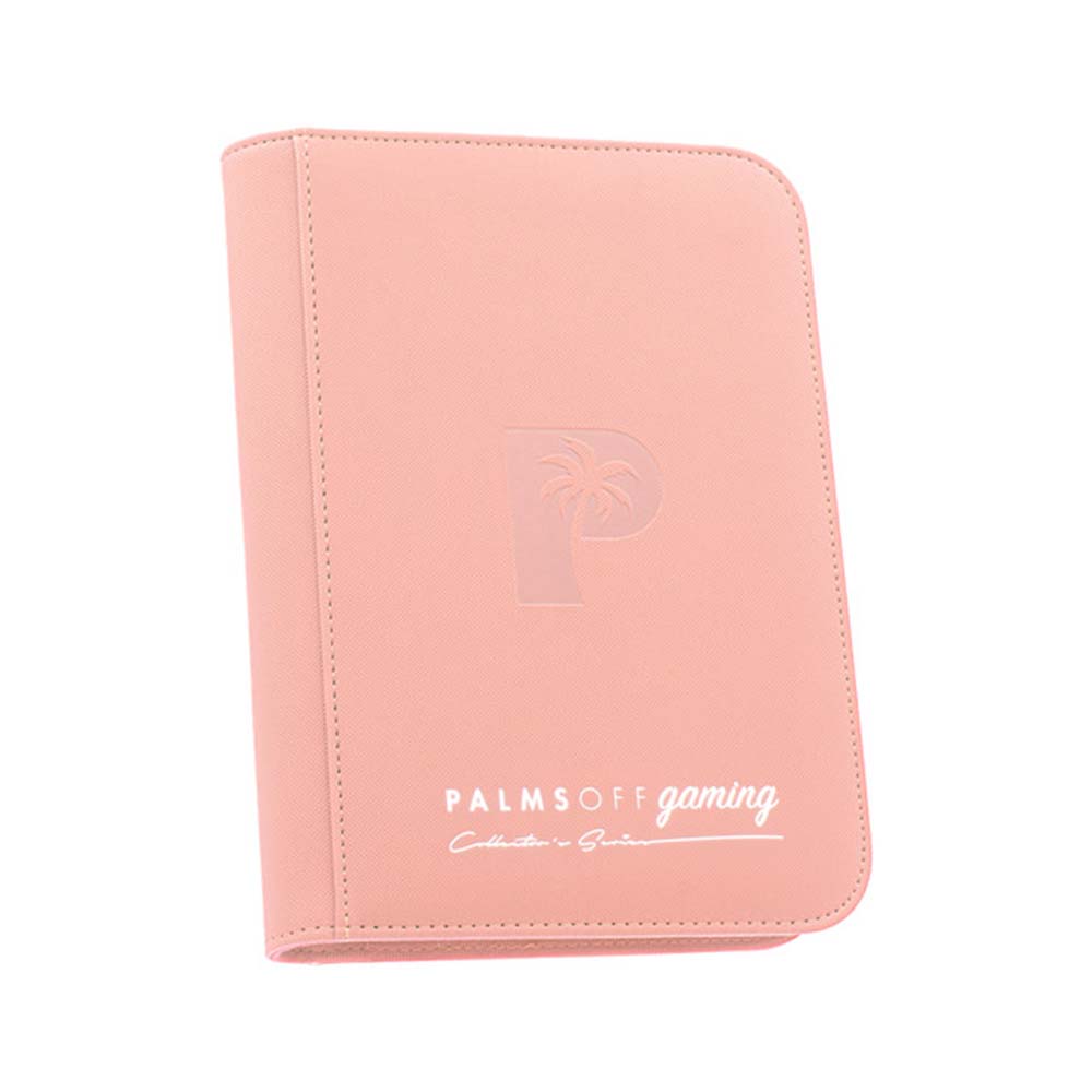 Palms Off Collectors Series 4 Pocket Zip Binder PINK