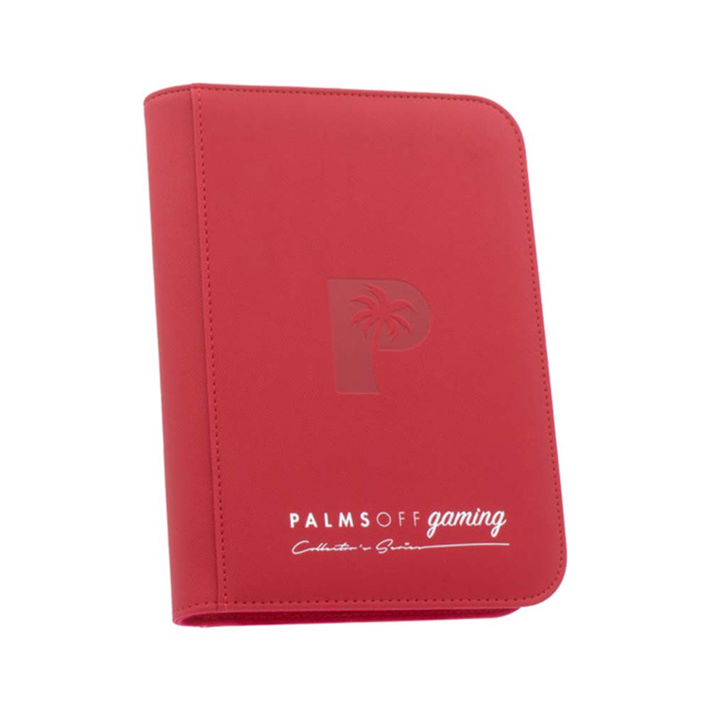 Palms Off Collectors Series 4 Pocket Zip Binder RED