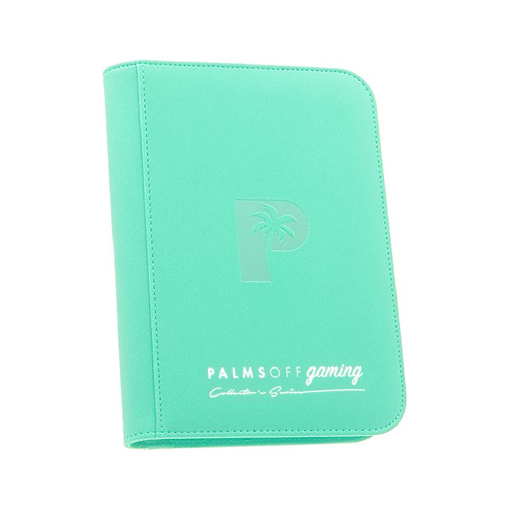 Palms Off Collectors Series 4 Pocket Zip Binder TURQUOISE
