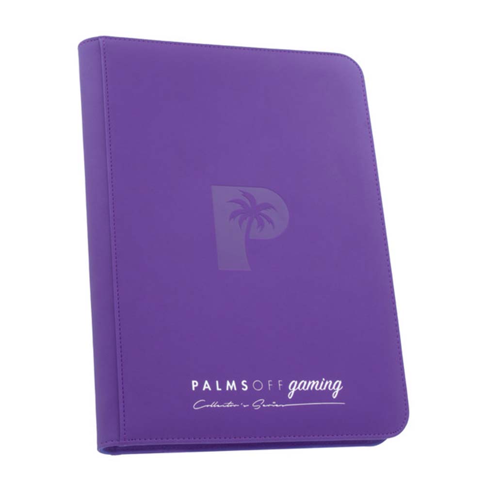 Palms Off Collectors Series 9 Pocket Zip Binder PURPLE