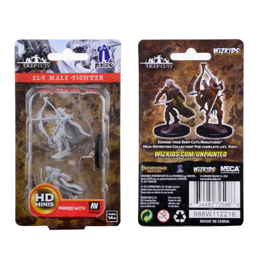 WizKids 72598 Pathfinder Deep Cuts: Elf Male Fighter (9003776770285)
