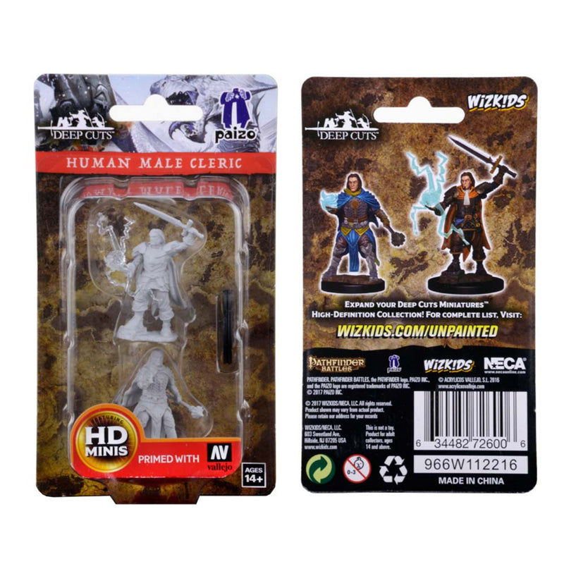 WizKids 72600 Pathfinder Deep Cuts: Human Male Cleric (9003777065197)