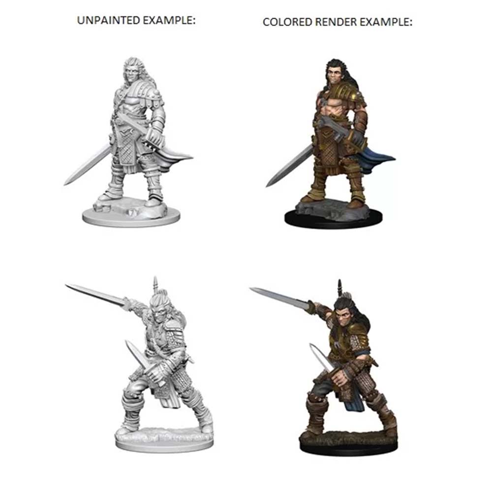 WizKids 72596 Pathfinder Deep Cuts Unpainted Miniature: Human Ma (9003776508141)
