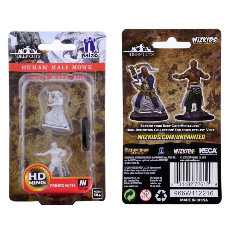 WizKids 72612 Pathfinder Deep Cuts: Human Male Monk (9003778343149)