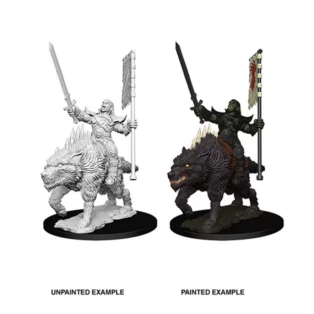 WizKids 73547 Pathfinder Deep Cuts Orc on Dire Wolf (9003797217517)