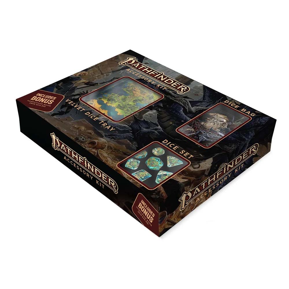 MDG Paizo Pathfinder Bundle (Dice Set, Bag, Tray)