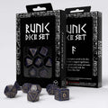 Q Workshop Runic Mixed Blue & Gold Dice Set