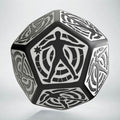 Q Workshop D12 Black & white Hit Location die