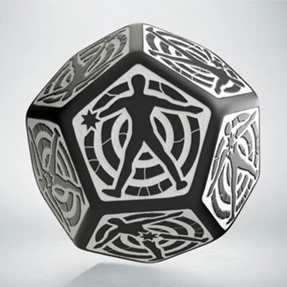 Q Workshop D12 Black & white Hit Location die