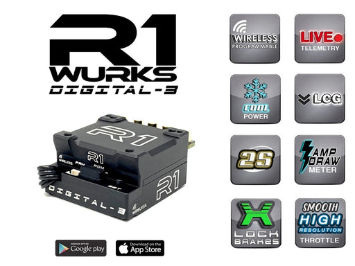R1 Wurks R1040020 Digital-3 MOD ESC - Hobby City NZ (8499677561069)