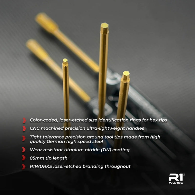 R1 Wurks R1900041 Premium Hex/Nut Driver Tool Set Metric (8499676938477)