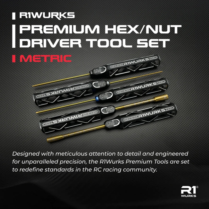 R1 Wurks R1900041 Premium Hex/Nut Driver Tool Set Metric - Hobby City NZ (8499676938477)