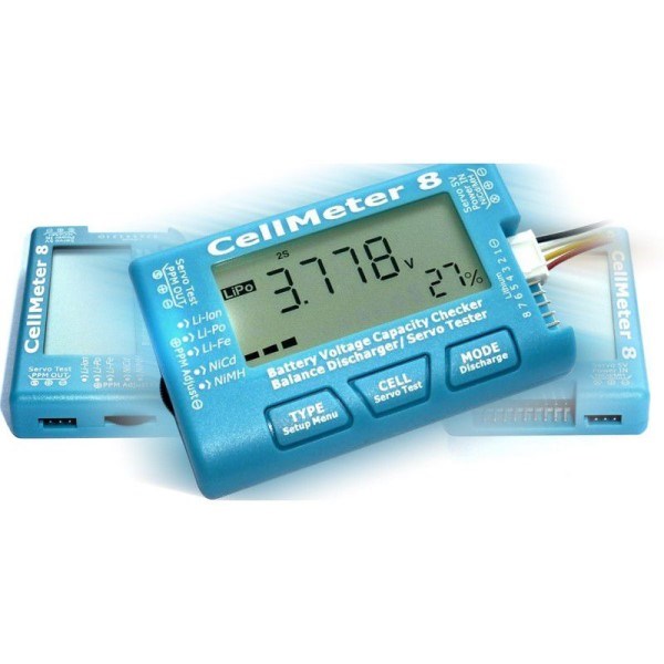 RC Pro BM002 CellMeter 8 Battery Checker and Servo Tester - Hobby City NZ