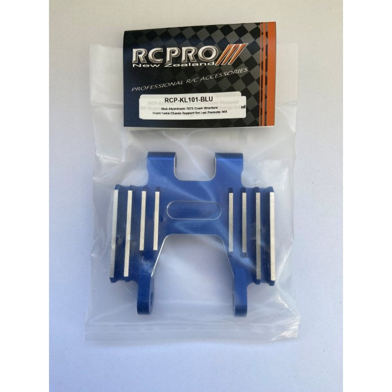 RC Pro Blue Aluminium 7075 Crash Structure Front Frame Support for Losi Promoto-MX RC Chassis Part