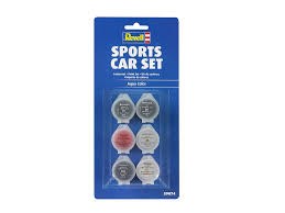 Revell 39074 AQUA COLOR 6 PAINTS SPORTS CAR SET (8346771292397)