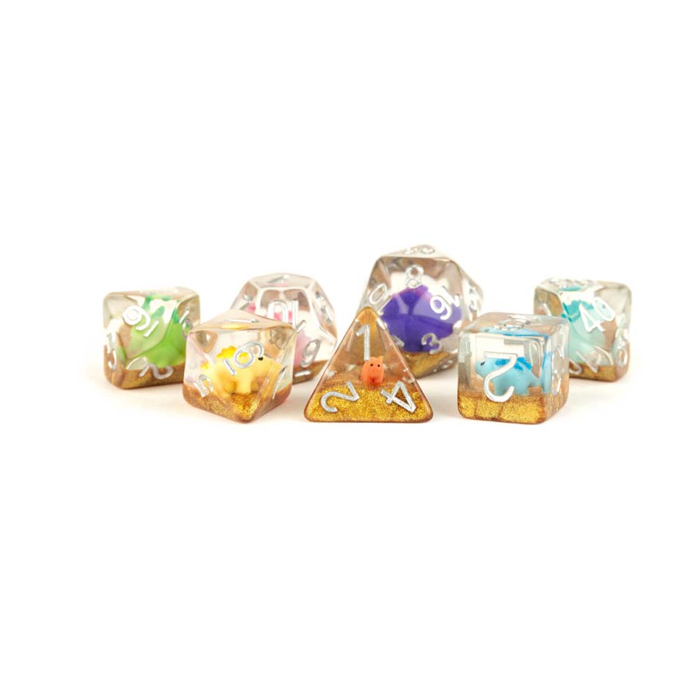 MDG Resin Poly Set: Rainbow Dinosaur
