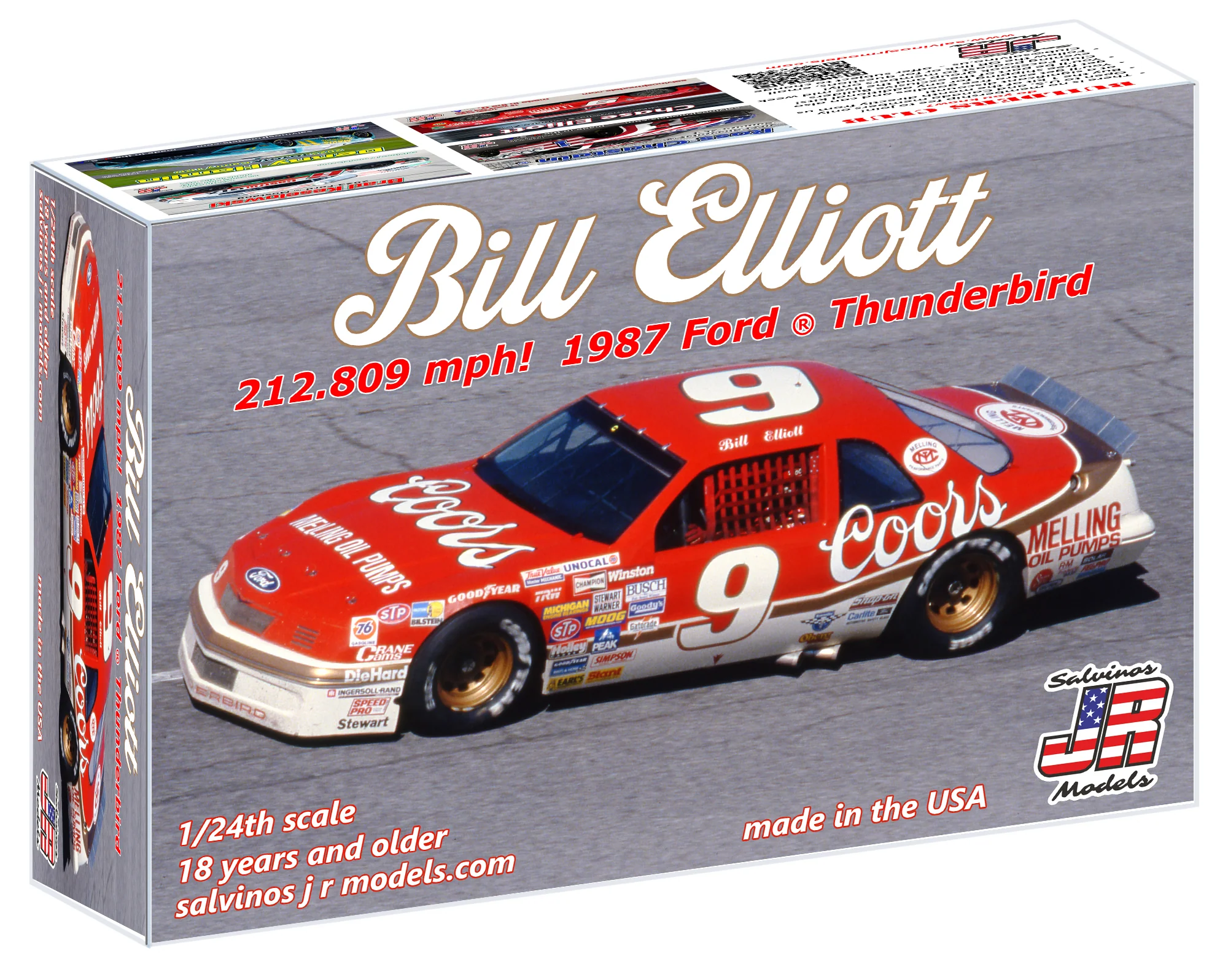 Salvinos JR BEF1987T 1/24 87 Thunderbird #9 BE (8950432792813)